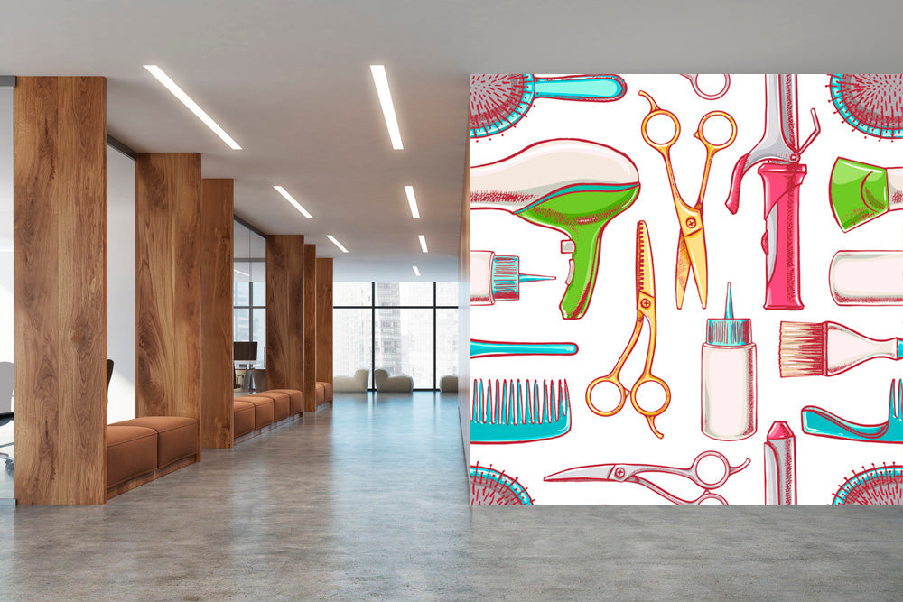 Hairdressing Equipments Wallpaper