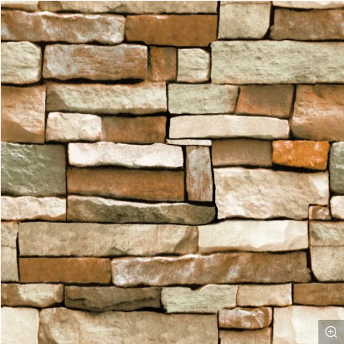 3D Uneven Stone Bricks Wallpaper