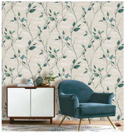 Monaco Leaves Design Wallpaper