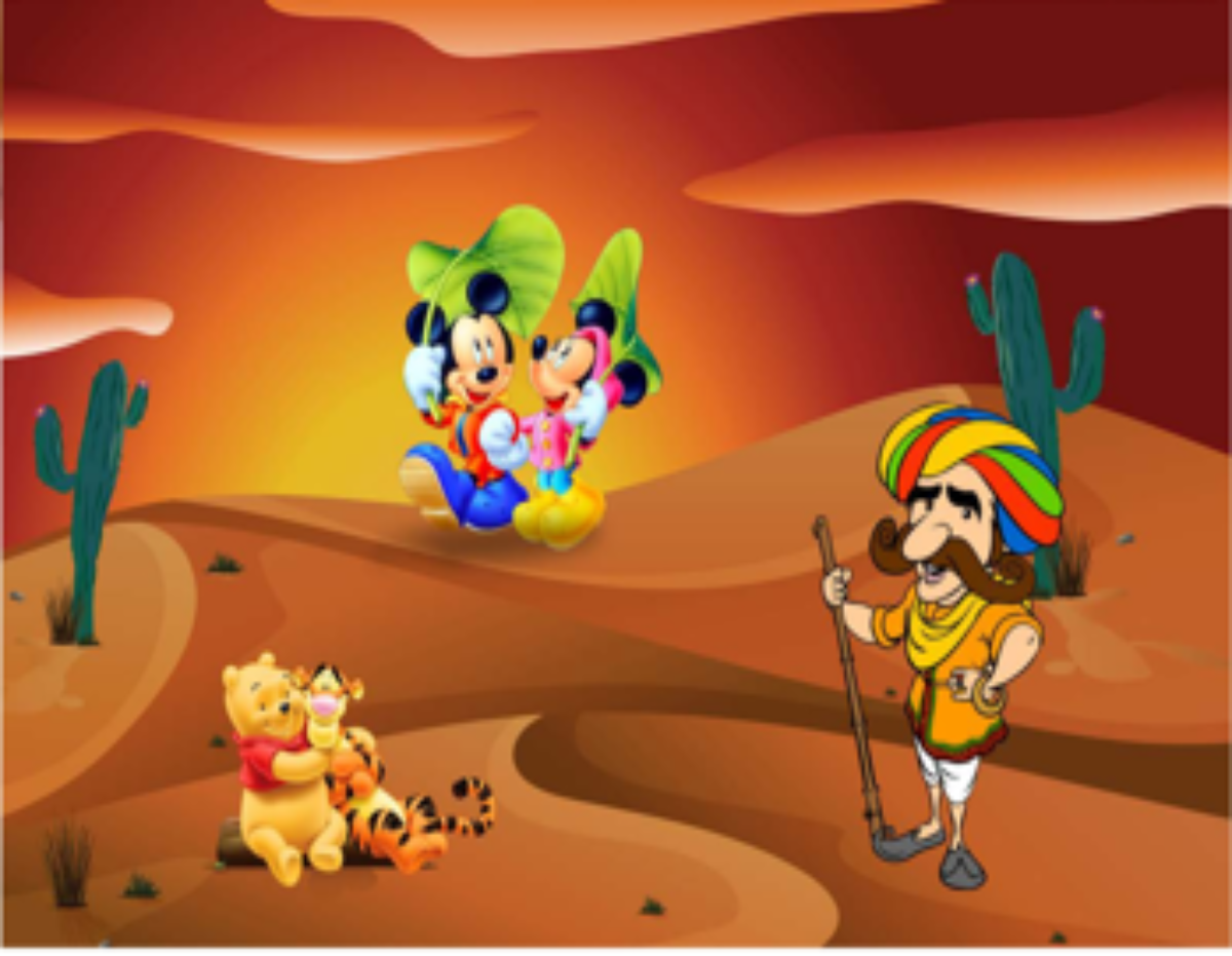 3D Decorative Cartoon Wallpaper for Wall