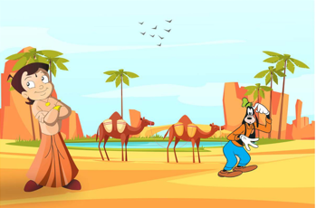 3D Decorative Chota Bheem Wallpaper for Wall