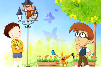 3D Decorative Cartoon Wallpaper for Wall