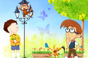 3D Decorative Cartoon Wallpaper for Wall