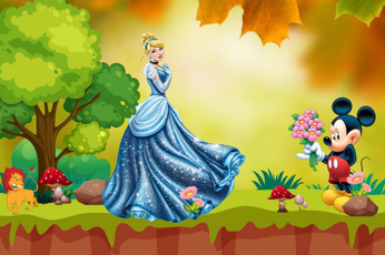 3D Decorative Mickey Mouse Wallpaper for Wall