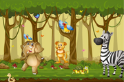 3D Decorative Cartoon Wallpaper for Wall
