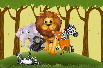 3D Decorative Cartoon Wallpaper for Wall