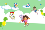 3D Decorative Doremon Cartoon Wallpaper for Wall