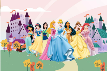 3D Decorative Princess Wallpaper for Wall