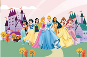 3D Decorative Princess Wallpaper for Wall