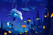 3D Decorative Ocean Wallpaper for Wall