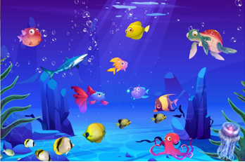 3D Decorative Ocean Wallpaper for Wall
