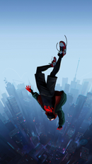 Spiderman Falling Sticker