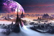 Purple Space  wall covering