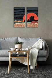 Torn Pieces Collage, Set Of 2