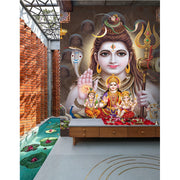 Beautiful Shiv Background Self Adhesive Sticker Poster