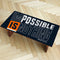 Nothing Impossible Self Adhesive Sticker For Table