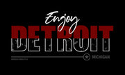 Detroit Graphic Art Self Adhesive Sticker For Table