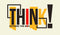 Think Outside Quote Art Self Adhesive Sticker For Table