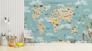 Topographic Treasures Kid Map Wallpaper
