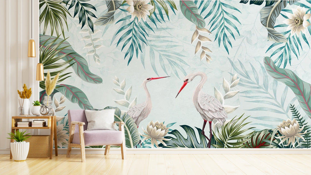 tropical-flamingo-wallpaper