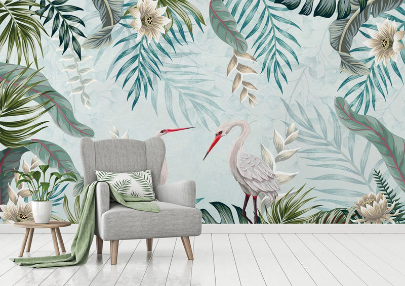 tropical-flamingo-wallpaper