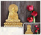 Gold Lord Buddha Tulips Wallpaper