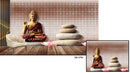 Lord Buddha Pebble Red Wallpaper