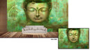 Lord Buddha Green Aesthetic Wallpaper