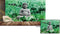 Lord Buddha Green Floral Wallpaper