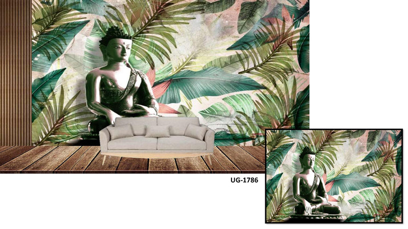 Lord Buddha Beautiful Tropical Wallpaper