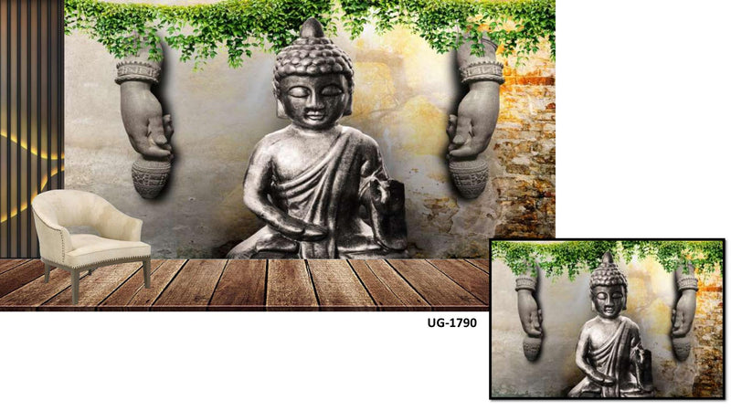Lord Buddha Silver Beautiful Wallpaper