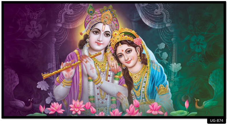 3D Decorative Lord Krishna Wallpaper for Wall