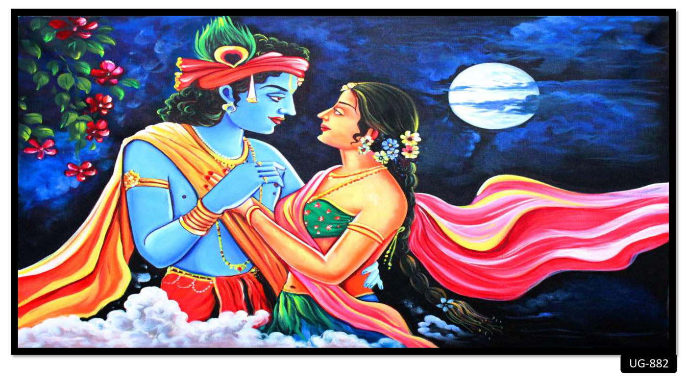 3D Decorative Lord Krishna Wallpaper for Wall