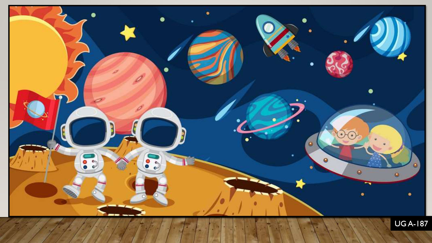 3D Decorative Space Wallpaper for Wall