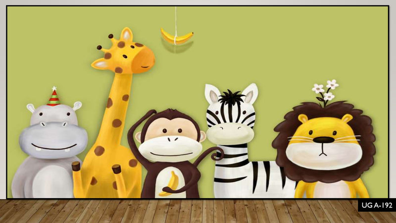 3D Decorative Animals Wallpaper for Wall