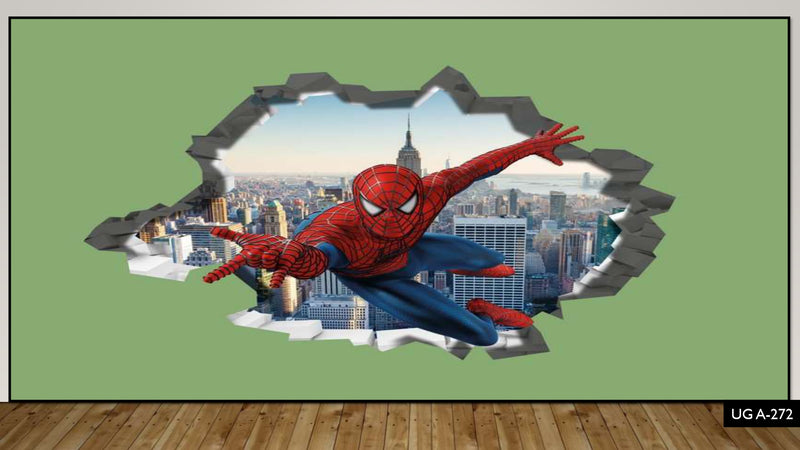 3D Decorative Spiderman Wallpaper for Wall