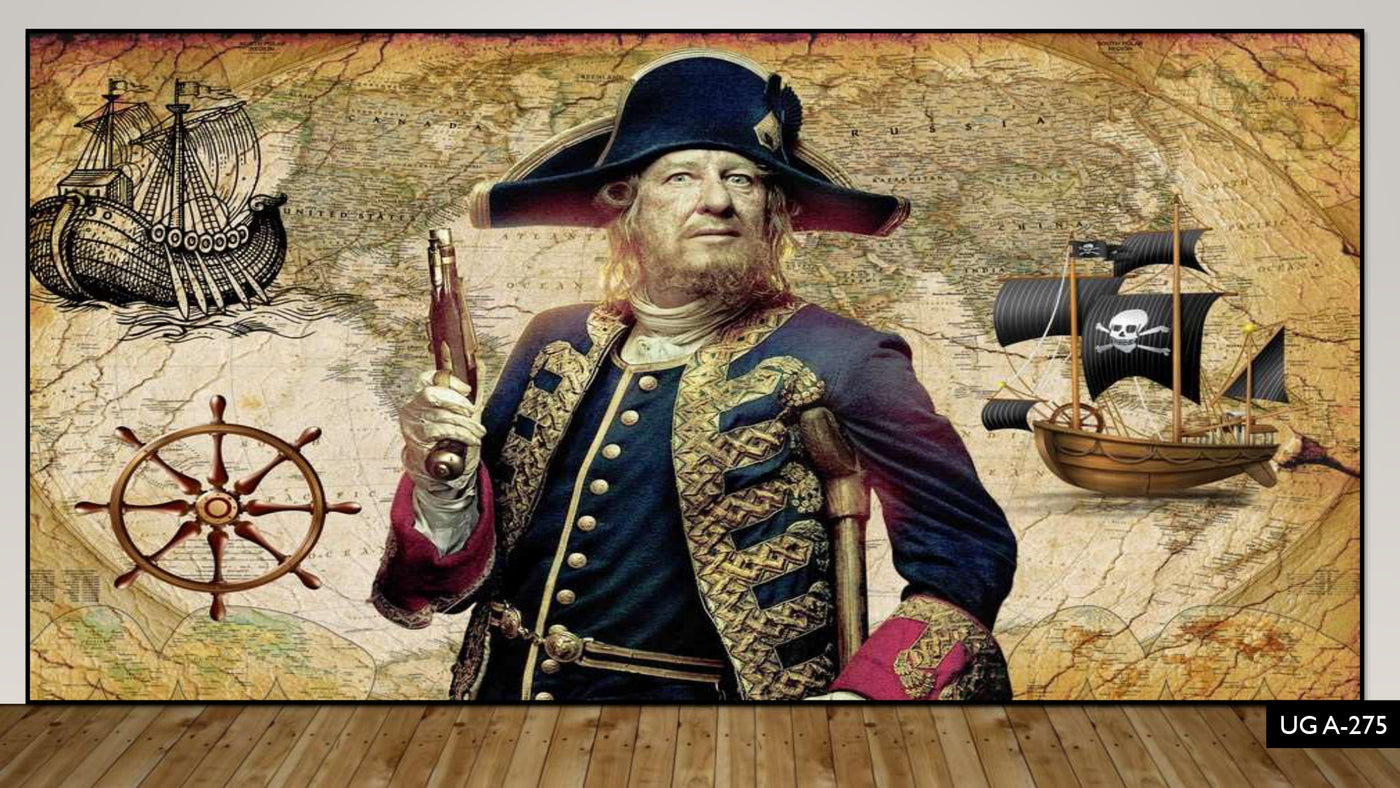 3D Decorative Pirates Wallpaper for Wall