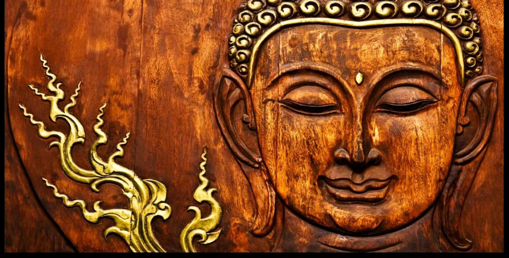 Lord Buddha Wood Wallpaper – Myindianthings