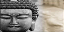 Lord Buddha Grey Wallpaper