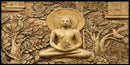Brown Lord Buddha Temple Wallpaper