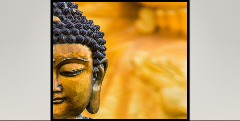 Lord Buddha Half Face Wallpaper