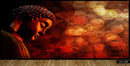 Lord Buddha Red Background Wallpaper
