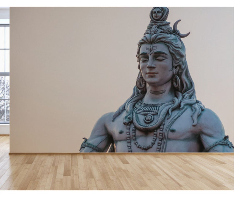 Shiva On White Background Wallpaper