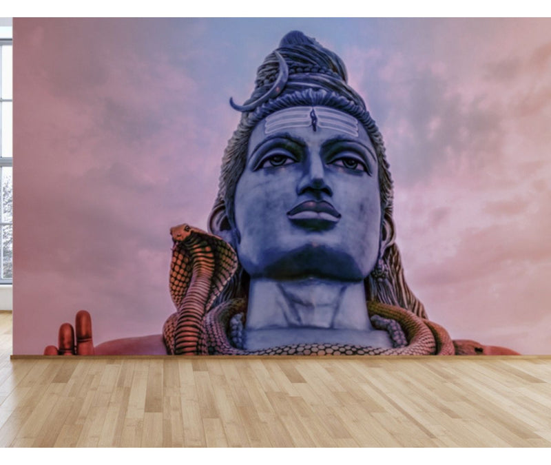 Shiva Face Customised Wallpaper