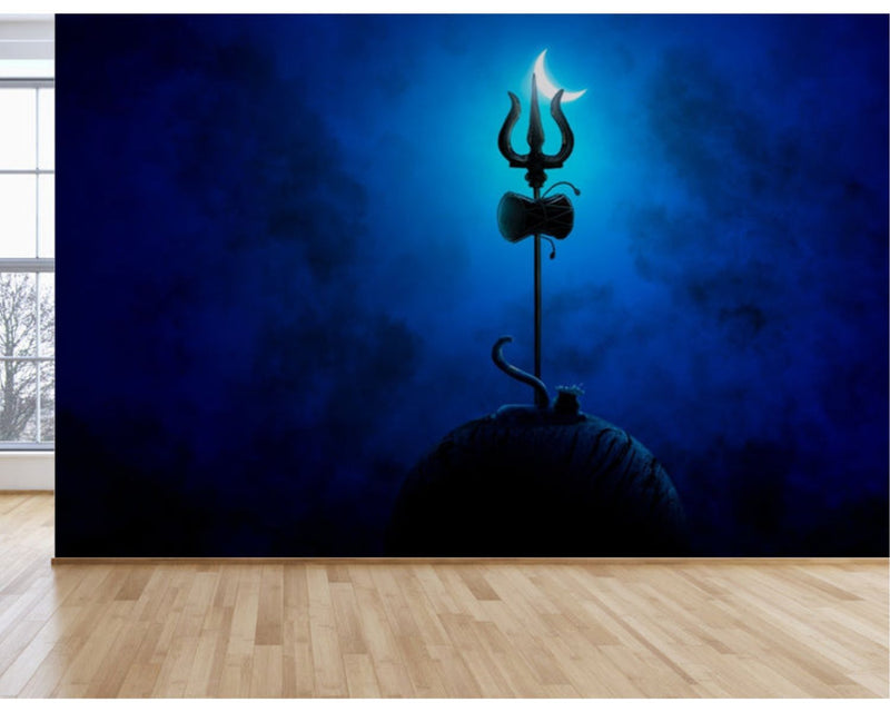 Lord Shiva Blue Snake Wallpaper