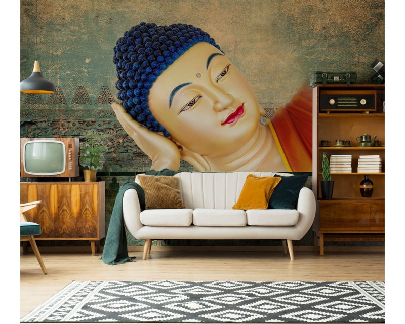 999STORE Designer Beautiful Lord Buddha Sitting Decor Wall Paper, Buddha  Wallpaper (Non-Woven_6X8 Feet) Non8X60160 : Amazon.in: Home Improvement