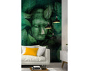 Green Leaves Buddha Wallpaper for wall