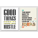 Good things come to those who hustle Set of 2