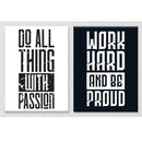 Do all thing with passion Set of 2