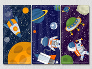 Space Wall Art, Set Of 3